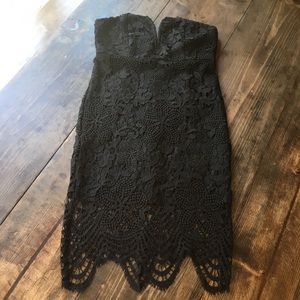 Forever 21 Black Lace Cocktail Party Dress NWT